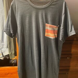 Vintage Lost Tee Shirt with Patchwork Pocket